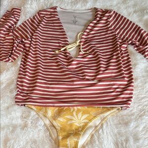 Seea Santander striped surf bodysuit surf bathing suit